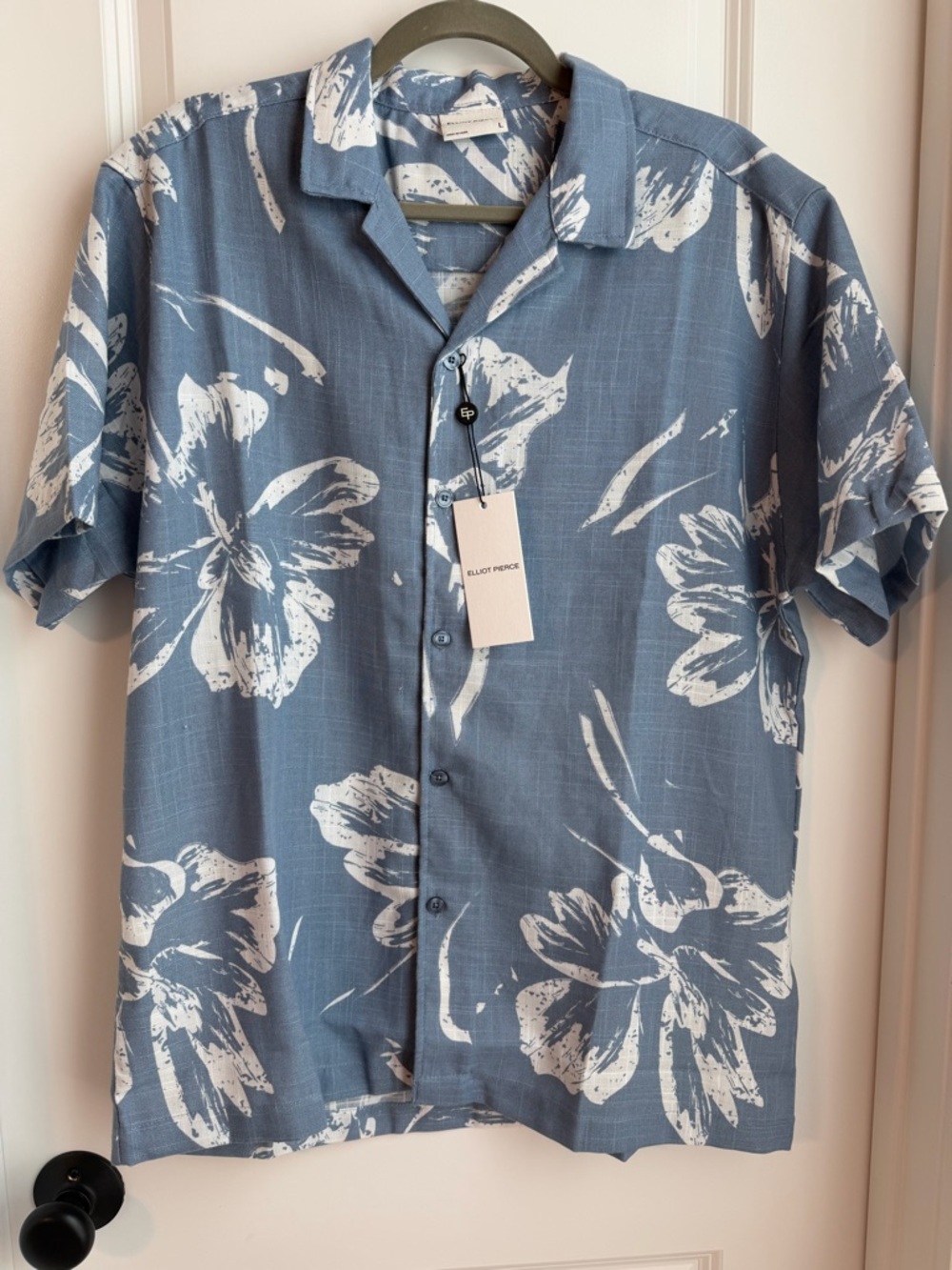 Elliot Pierce Camp Collared Shirt - L